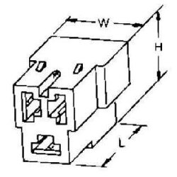AMP 0-0180941-0 FASTIN-FASTON ligzdas korpuss, 3 kontaktu