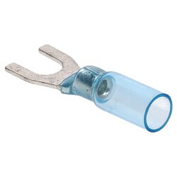 Värmekrympgaffelkabelsko 1,5-2,5mm² blå M4
