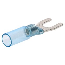 BW-U5 熱収縮フォーク ケーブル ラグ 1.5 ～ 2.5mm² 青 M5