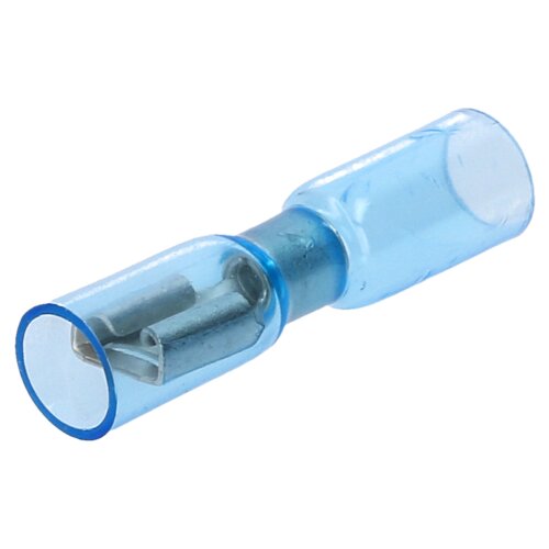 Crimpseal II varmekrympe flad beholder 6,3x0,8 blå 1,5-2,5mm² I crimpkonnektor med krympeslange