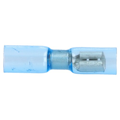 100x Flachsteckhülse 16-14 AWG, blau,/Boot, isoliert, Crimp Terminal 617662594060
