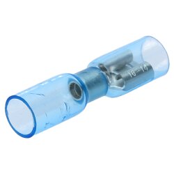 Crimpseal II varmekrympe flad beholder 6,3x0,8 blå 1,5-2,5mm² I crimpkonnektor med krympeslange