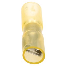 Crimpseal II Warmschrumpf Flachsteckhülse 6,3x0,8 gelb 4-6mm² I Quetschverbinder mit Schrumpfschlauch