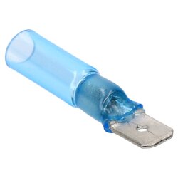 Złącze płaskie termokurczliwe Crimpseal II 6,3x0,8 niebieskie 1,5-2,5mm² I złącze zaciskane z rurką termokurczliwą