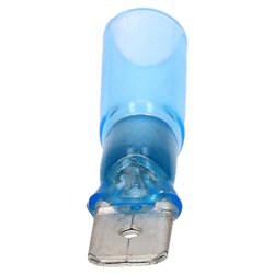 Enchufe plano termorretráctil Crimpseal II 6,3x0,8 azul 1,5-2,5mm² I conector de engaste con tubo termorretráctil