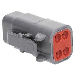 DEUTSCH DTM06-4S socket housing 4-pin DTM series