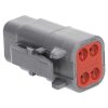 DEUTSCH DTM06-4S socket housing 4-pin DTM series