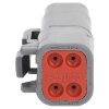 DEUTSCH DTM06-4S socket housing 4-pin DTM series