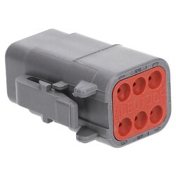 DEUTSCH DTM06-6S socket housing 6-pin DTM series