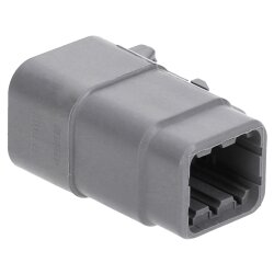 DEUTSCH DTM06-6S socket housing 6-pin DTM series