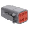 DEUTSCH DTM06-6S socket housing 6-pin DTM series
