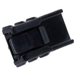 Fastening strap with expanding rivet