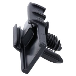 Fastening strap with expanding rivet