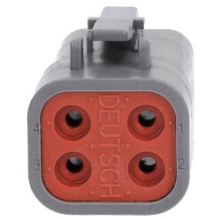 DEUTSCH DTP06-4S socket housing 4-pin DTP series