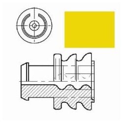 AMP 0-0828921-1 Einzeladerdichtung gelb 1,0-2,5mm²