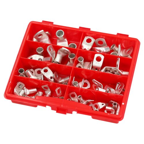 KALI-1630 Boîte dassortiment de cosses tubulaires coudées à 90