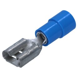 KALI-1612 Sortimentskasten Flachsteckhülsen und Flachstecker Teilisoliert 0,25-6mm²