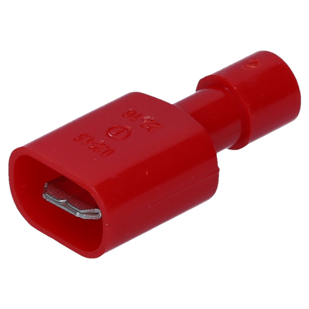 25x Flachsteckhülse mit Abzweig 0,5-1,5mm² rot ; für Flachstecker 0,8x6,4mm 