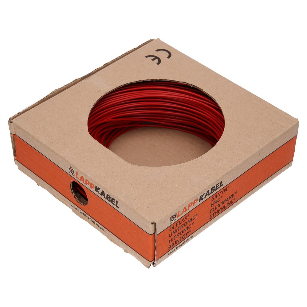 100 m Lapp Kabel galon PVC einzelader h05v-k 1,0 mm² rojo flexible aderleitung 