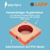 Lapp 4520041 PVC single core H07V-K 1.5 mm² red 100m