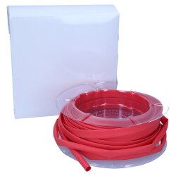 Heat shrink tubing 2:1 box 6.4/3.2mm red 12m