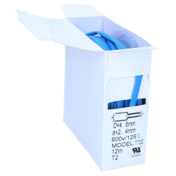 Schrumpfschlauch 2:1 Box 4,8/2,4mm blau 12m