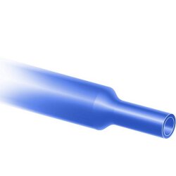 Heat shrink tubing 2:1 box 6,4/3,2mm blue 12m