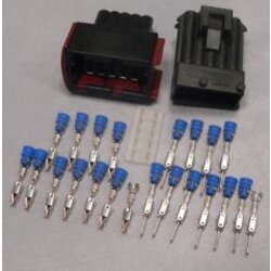 Kalitec KALI-1311 JPT Stecker Set 10-polig 0,5-1 mm² KFZ Flachstecker mit Buchse inkl. Kontakte