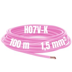 Lapp 4520081 H07V-K 1,5 mm² rosa PVC Aderleitung...