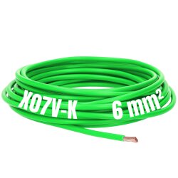 Lapp 4520124 X07V-K 6 mm² grün PVC Aderleitung flexibel Kabel eindrähtig Litze 6mm2 für Zählerschrank