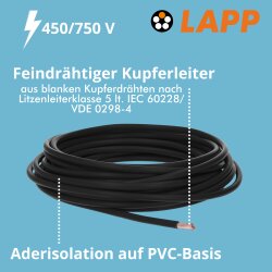 Lapp 4521012 H07V-K 35 mm² schwarz PVC Aderleitung...