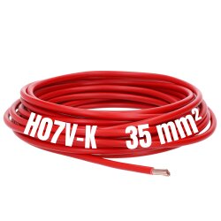 Lapp 4521042 H07V-K 35 mm² rot PVC Aderleitung flexibel Kabel eindrähtig Litze 35mm2 für Zählerschrank