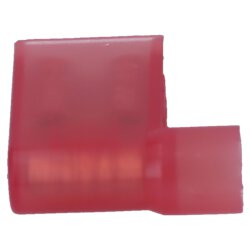 Receptáculo plano acodado 90° 6,3x0,8 / 0,5-1mm² rojo