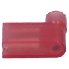 Vinklet flat beholder 90° 6,3x0,8 / 0,5-1mm² rød