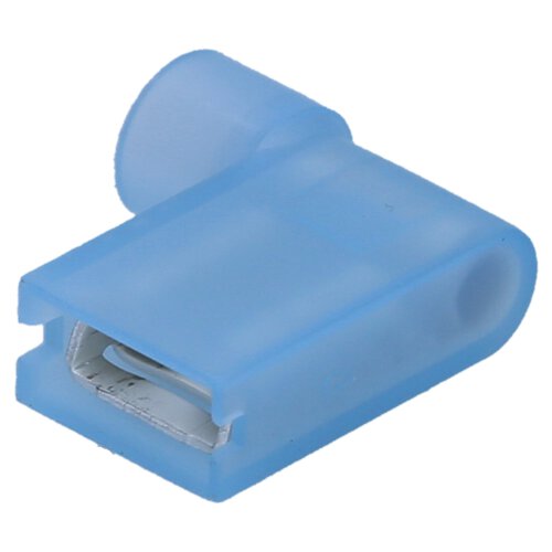 Angle flat receptacle 90° 6,3x0,8 / 1,5-2,5mm² blue