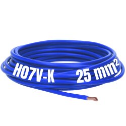 Lapp 4521141 H07V-K 25 mm² dunkelblau PVC Aderleitung flexibel eindrähtig Litze 25mm2 für Zählerschrank