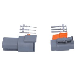 Kalitec KALI-1403 DEUTSCH DTM jungčių rinkinys 3 kontaktų AWG 22-16 automobilinė jungtis, atspari vandeniui IP6K9K, IP68