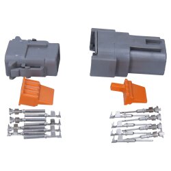 Kalitec KALI-1408 DEUTSCH DTM konnektör seti 8-pin AWG 22-16 otomotiv konnektörü su geçirmez IP6K9K, IP68