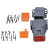 Kalitec KALI-1408 DEUTSCH DTM konnektör seti 8-pin AWG 22-16 otomotiv konnektörü su geçirmez IP6K9K, IP68