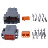 Kalitec KALI-1408 DEUTSCH DTM konnektör seti 8-pin AWG 22-16 otomotiv konnektörü su geçirmez IP6K9K, IP68