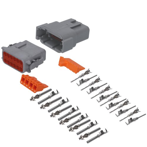 Kalitec KALI-1412 DEUTSCH DTM σετ συνδέσμων 12 ακίδων AWG 22-16 για αυτοκίνητα αδιάβροχο IP6K9K, IP68
