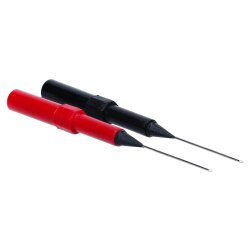 134382 Nadelförmige Prüfspitze 1 Paar "Back Probing Probes" - 1x rot und schwarz