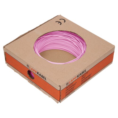Lapp 4510081 PVC single core H05V-K 0.5 mm² Pink 100m