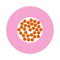 Lapp 4510082 PVC fio único H05V-K 0,75 mm² rosa 100m