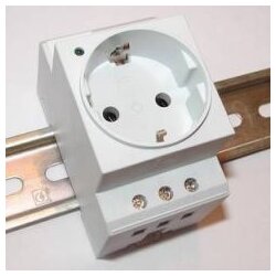 SD35DE Schuko şalter dolabı soketi gri