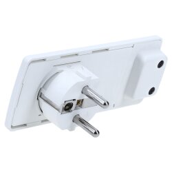 EVOline K1510401103 Schuko açılı fiş beyaz