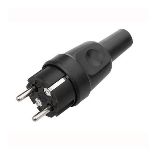 K341Gu pevná gumená zátka Schuko