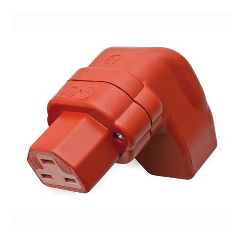 K444Si/Wi Prise dappareil coudée en caoutchouc plein VDE 0625 / IEC 60320 / C21