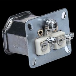 Metal appliance coupler K444.5 VDE 0625 / IEC 60320 / C21