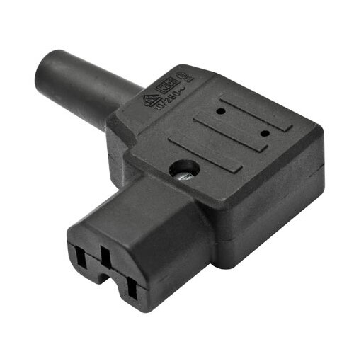 K1592024 Thermoplast-Winkel-Gerätesteckdose EN 60320 / C15 / C16